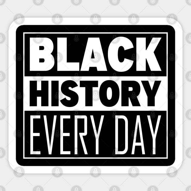 Black History Everyday Sticker by UrbanLifeApparel
